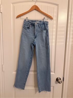Good American Light Blue Straight Leg Jeans